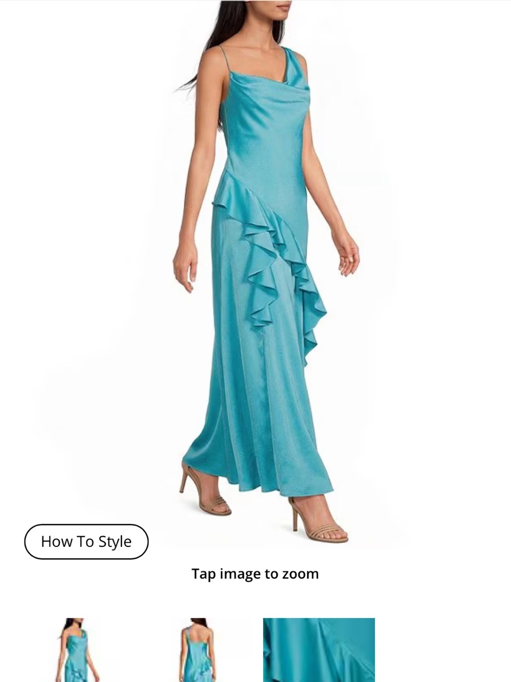 Gianna Bini Hollis One Shoulder Ruffle Dress